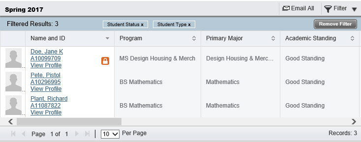 Graphic showing Filter screen applications.