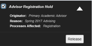 Shows location of Release button