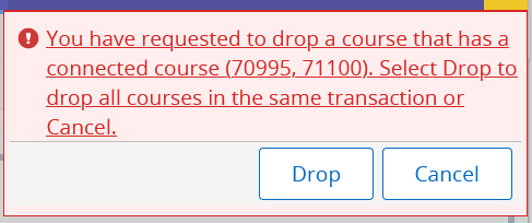 Connected course graphic