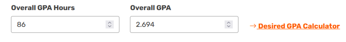 GPA Calculator Screenshot