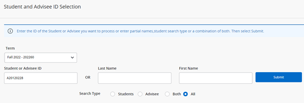 Shows where name goes
