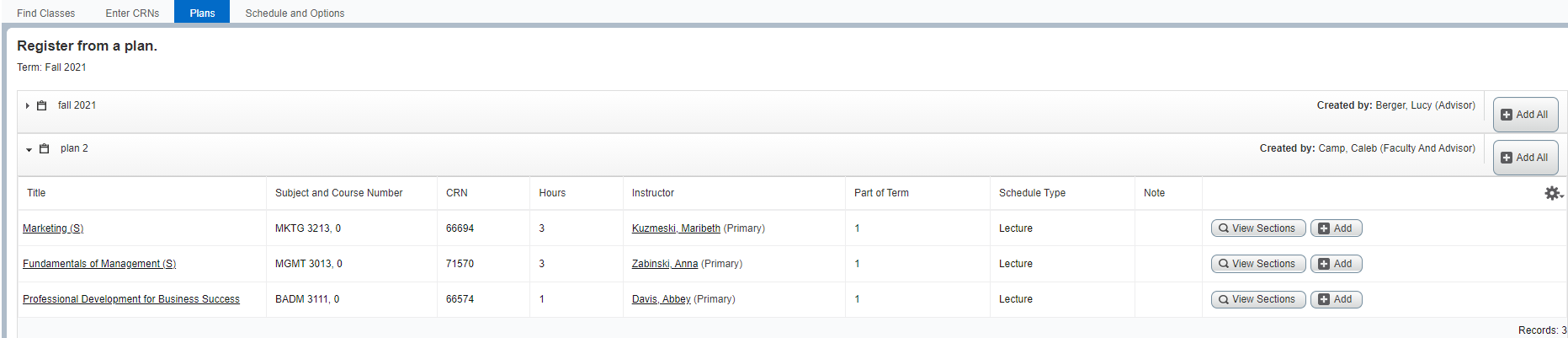 Graphic showing location of Add All button.