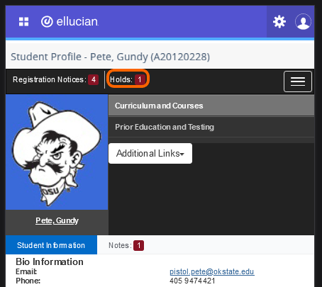 Mobile view of notes.