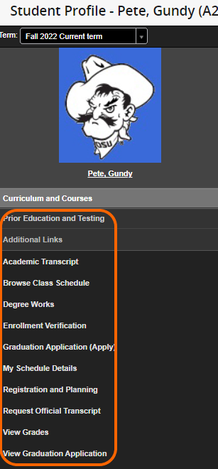 Graphic showing Additional Links in web version.