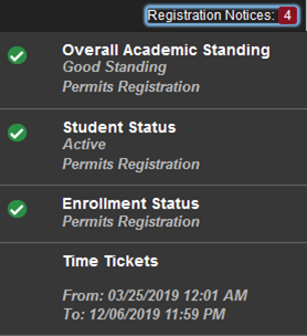 Graphic showing web version of possible impact items.